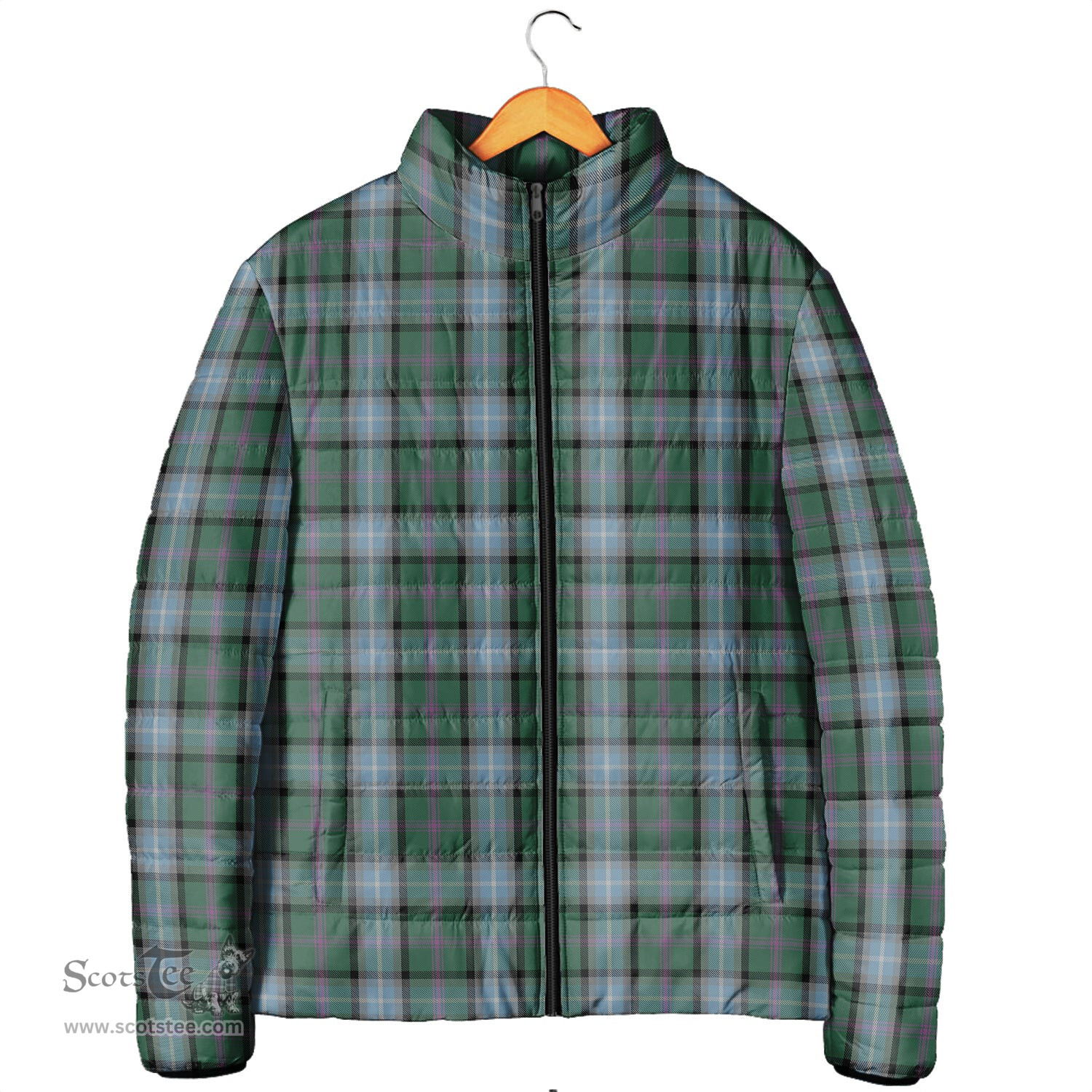 Scottish Alexander of Menstry Hunting Clan Tartan Padded Jacket - Tartan Plaid Jacket Scotstee Shop - Tartan Plaid - scotstee.com