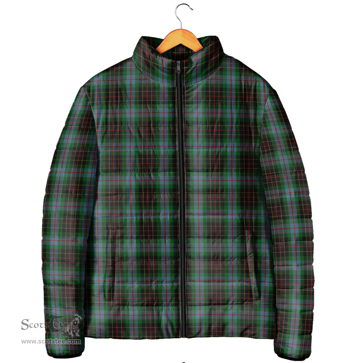 Scottish Brodie Hunting Clan Tartan Padded Jacket - Tartan Plaid Jacket Scotstee Shop - Tartan Plaid - scotstee.com