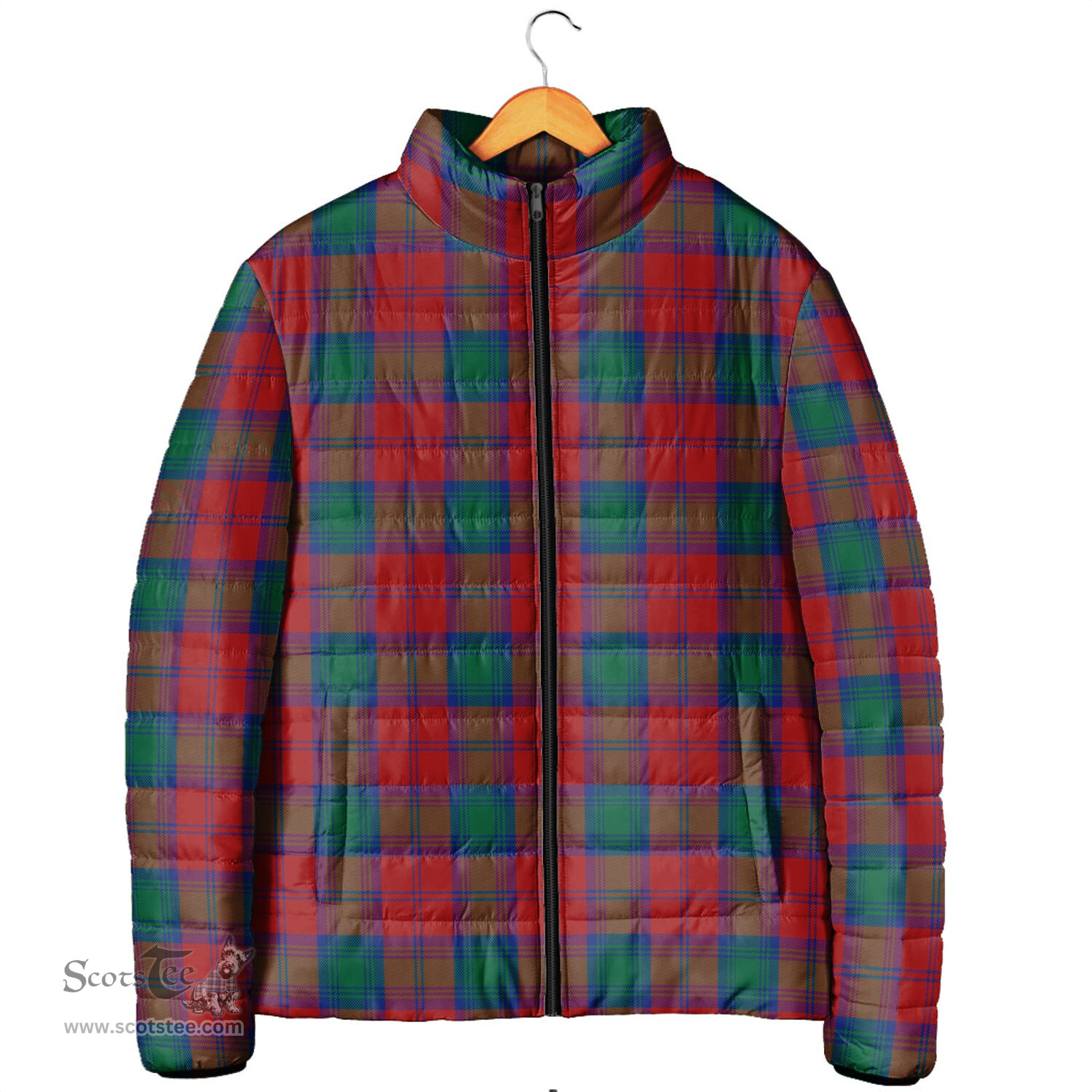 Scottish Auchinleck Clan Tartan Padded Jacket - Tartan Plaid Jacket Scotstee Shop - Tartan Plaid - scotstee.com