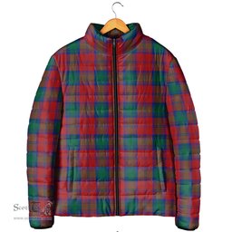 Scottish Auchinleck Clan Tartan Padded Jacket - Tartan Plaid Jacket Scotstee Shop - Tartan Plaid - scotstee.com