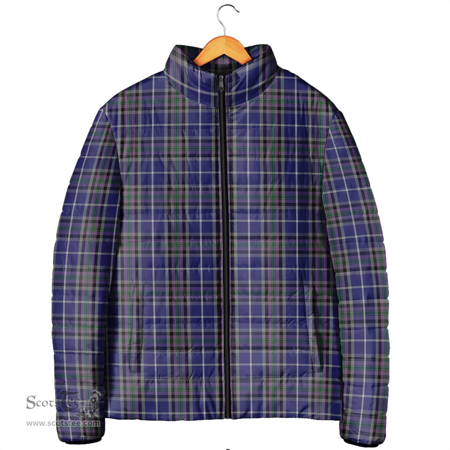 Scottish Alexander of Menstry Clan Tartan Padded Jacket - Tartan Plaid Jacket Scotstee Shop - Tartan Plaid - scotstee.com