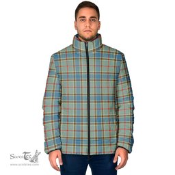 Scottish Balfour Blue Clan Tartan Padded Jacket - Tartan Plaid Jacket Scotstee Shop - Tartan Plaid - scotstee.com
