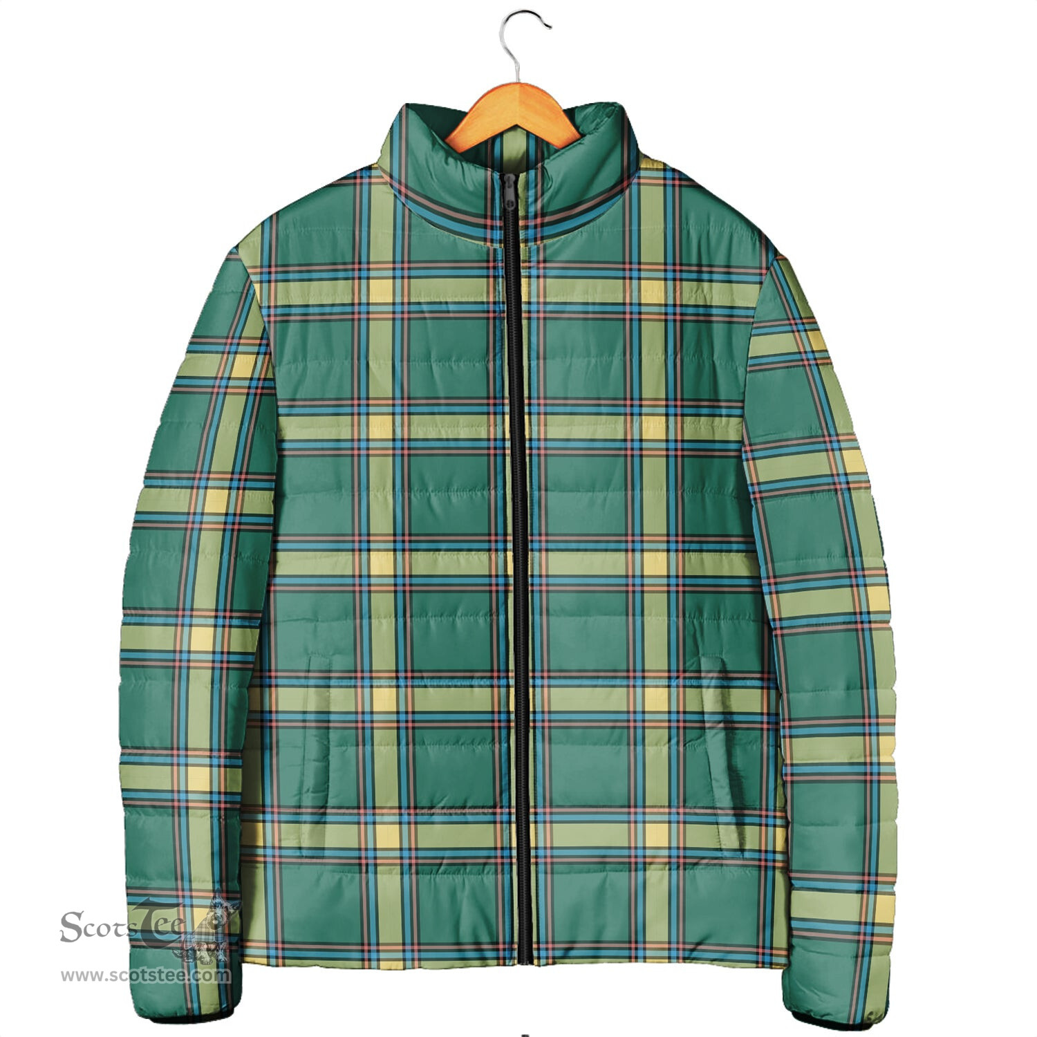 Scottish Alberta Province Canada Clan Tartan Padded Jacket - Tartan Plaid Jacket Scotstee Shop - Tartan Plaid - scotstee.com