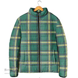 Scottish Alberta Province Canada Clan Tartan Padded Jacket - Tartan Plaid Jacket Scotstee Shop - Tartan Plaid - scotstee.com
