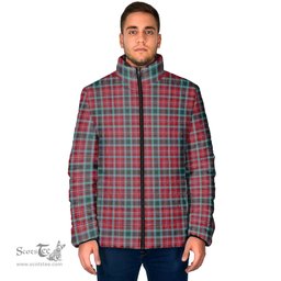 Scottish British Columbia Province Canada Clan Tartan Padded Jacket - Tartan Plaid Jacket Scotstee Shop - Tartan Plaid - scotstee.com