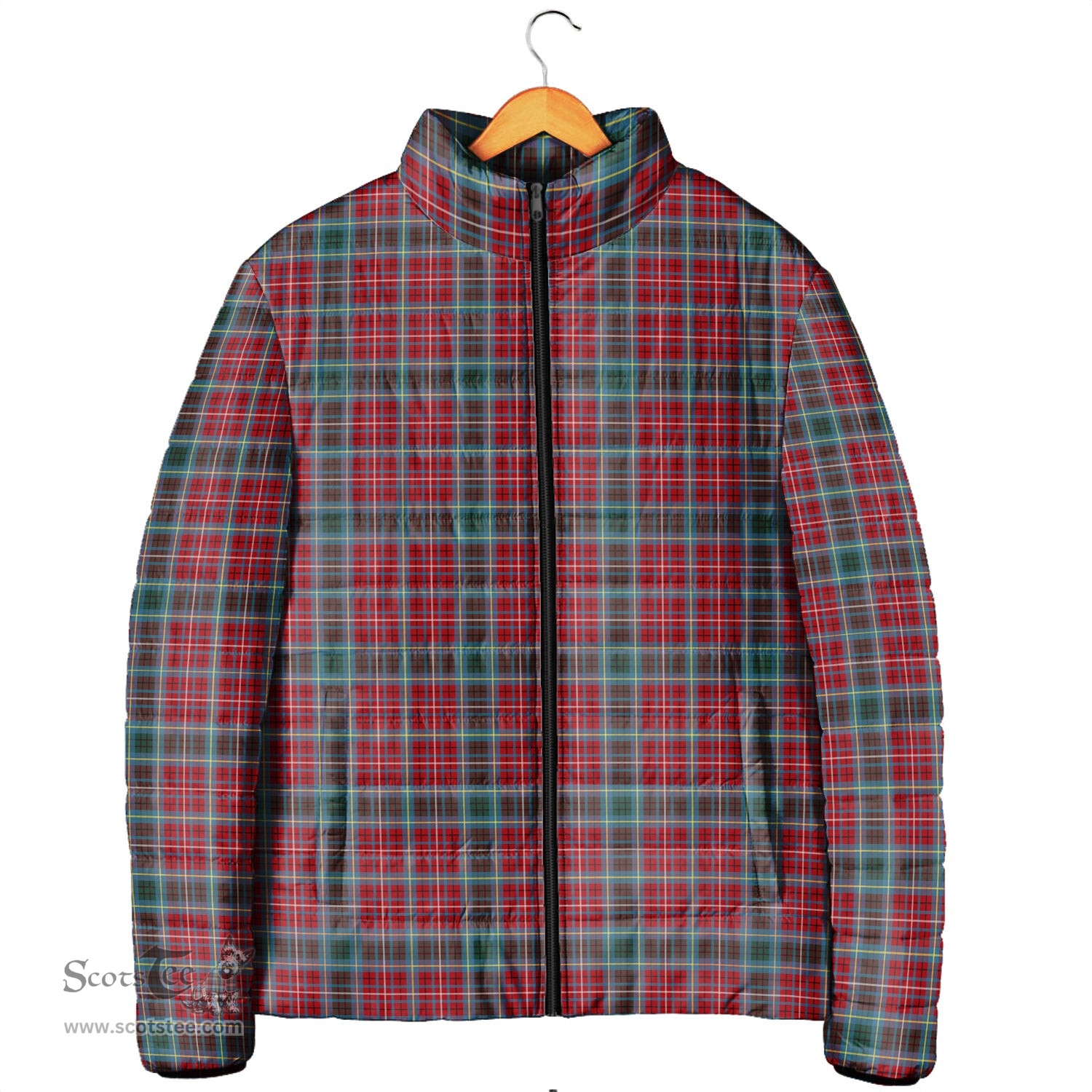 Scottish British Columbia Province Canada Clan Tartan Padded Jacket - Tartan Plaid Jacket Scotstee Shop - Tartan Plaid - scotstee.com