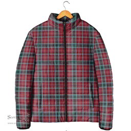 Scottish British Columbia Province Canada Clan Tartan Padded Jacket - Tartan Plaid Jacket Scotstee Shop - Tartan Plaid - scotstee.com