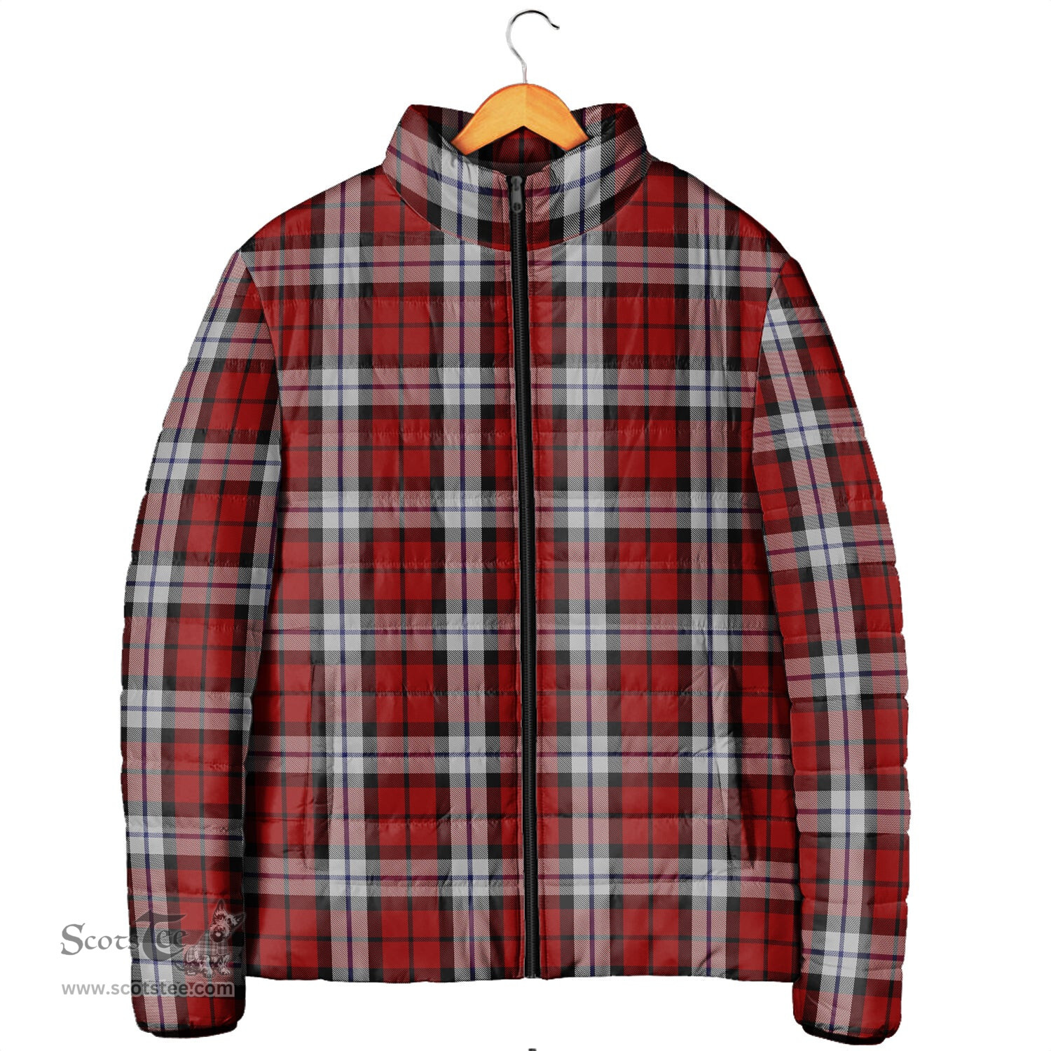 Scottish Brodie Dress Clan Tartan Padded Jacket - Tartan Plaid Jacket Scotstee Shop - Tartan Plaid - scotstee.com