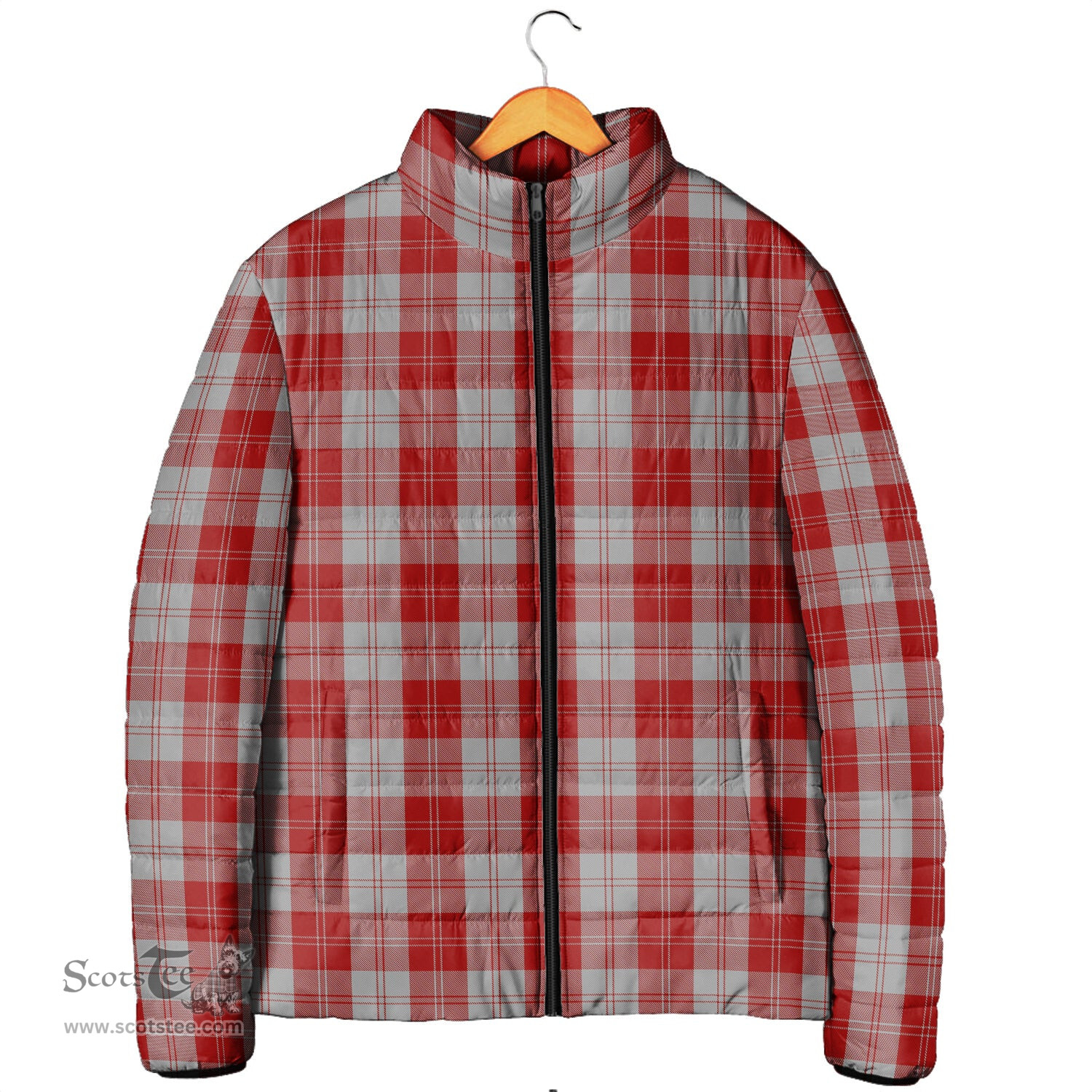 Scottish Erskine Red Clan Tartan Padded Jacket - Tartan Plaid Jacket Scotstee Shop - Tartan Plaid - scotstee.com