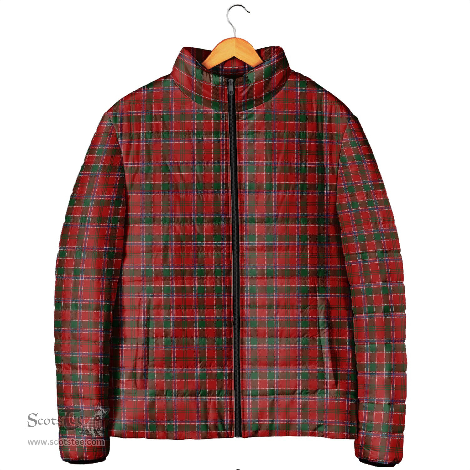 Scottish Dalzell (Dalziel) Clan Tartan Padded Jacket - Tartan Plaid Jacket Scotstee Shop - Tartan Plaid - scotstee.com