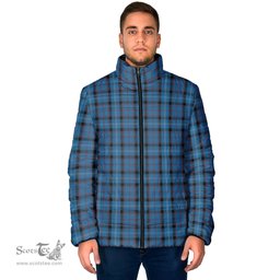Scottish Fitzgerald Family Clan Tartan Padded Jacket - Tartan Plaid Jacket Scotstee Shop - Tartan Plaid - scotstee.com