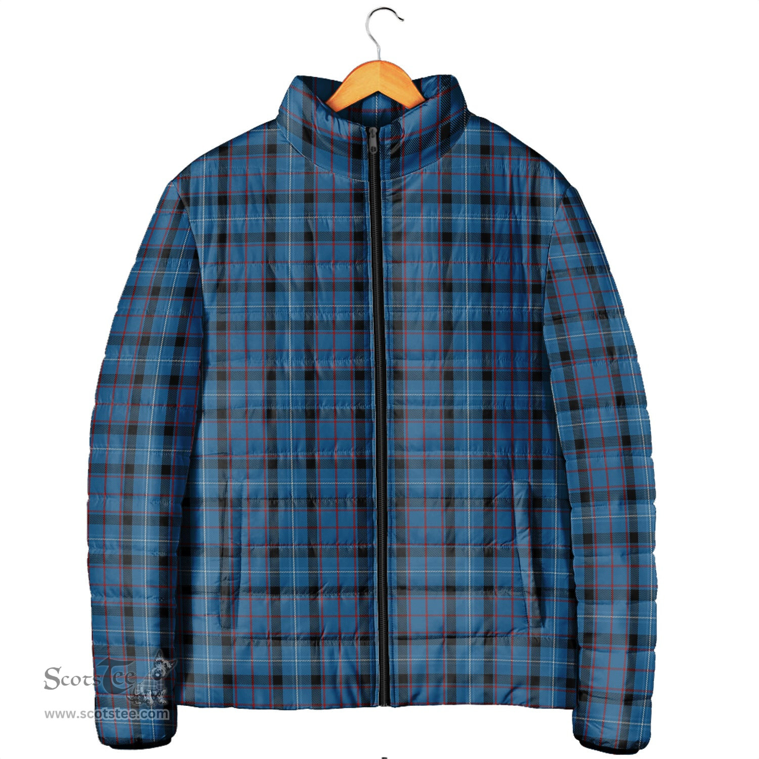 Scottish Fitzgerald Family Clan Tartan Padded Jacket - Tartan Plaid Jacket Scotstee Shop - Tartan Plaid - scotstee.com