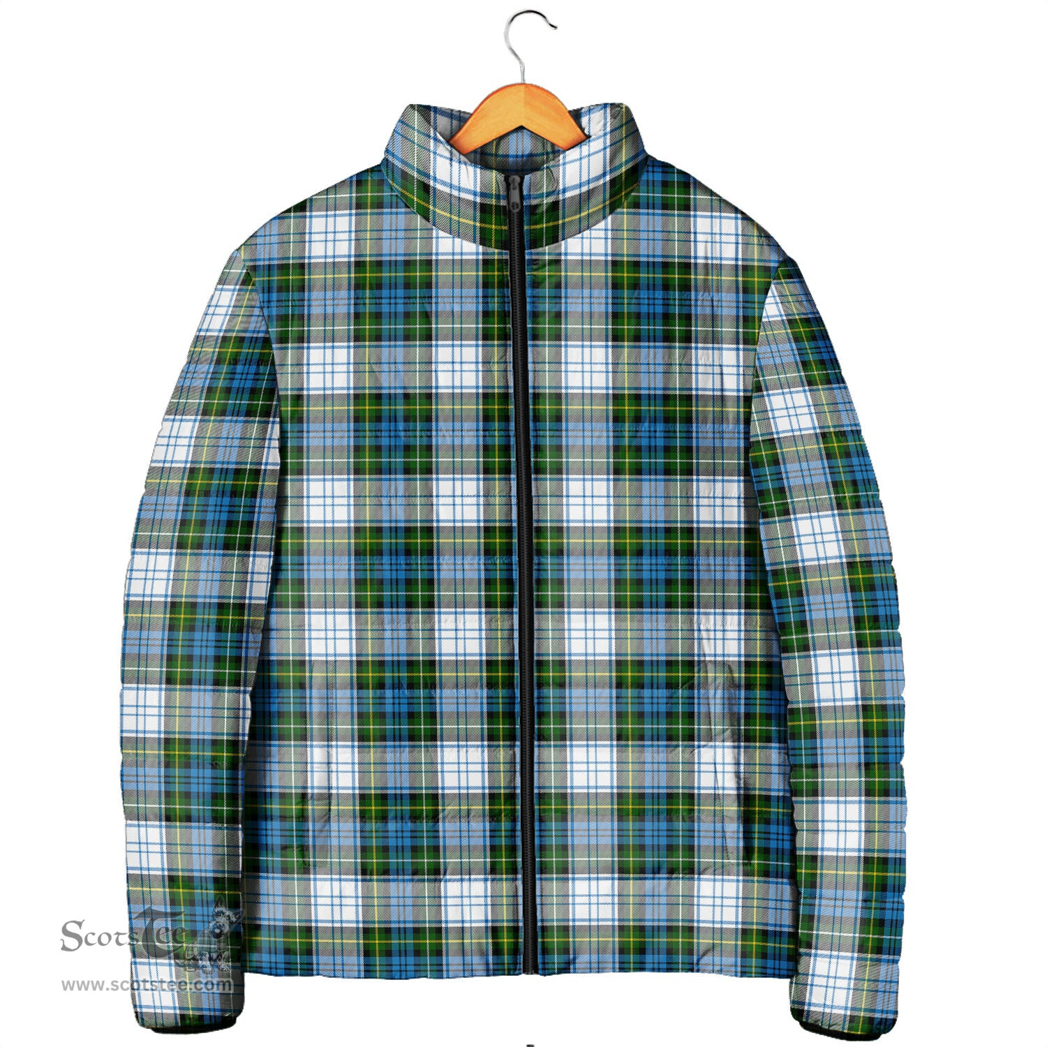 Scottish Campbell Dress Clan Tartan Padded Jacket - Tartan Plaid Jacket Scotstee Shop - Tartan Plaid - scotstee.com