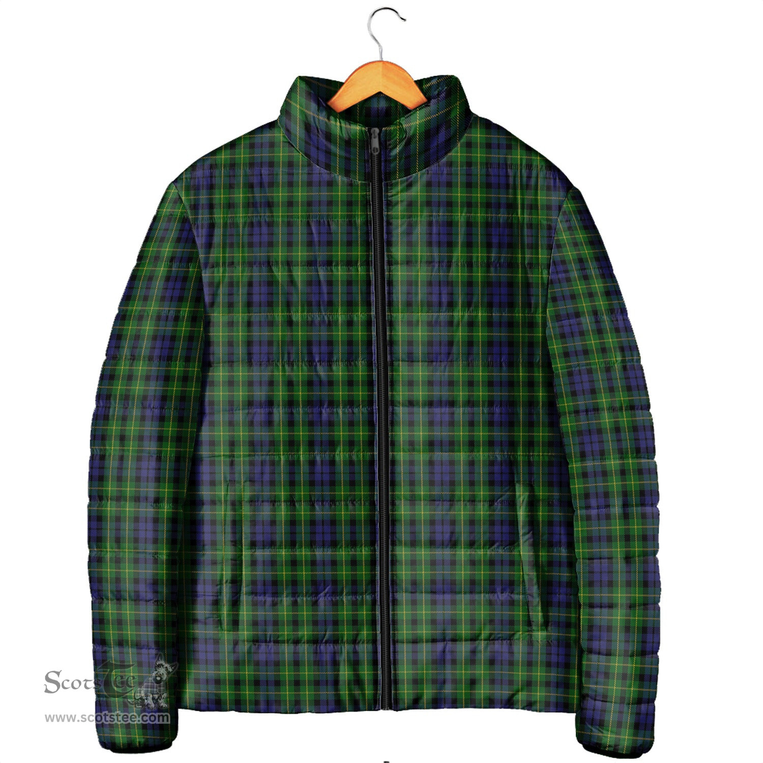 Scottish Campbell of Breadalbane Clan Tartan Padded Jacket - Tartan Plaid Jacket Scotstee Shop - Tartan Plaid - scotstee.com