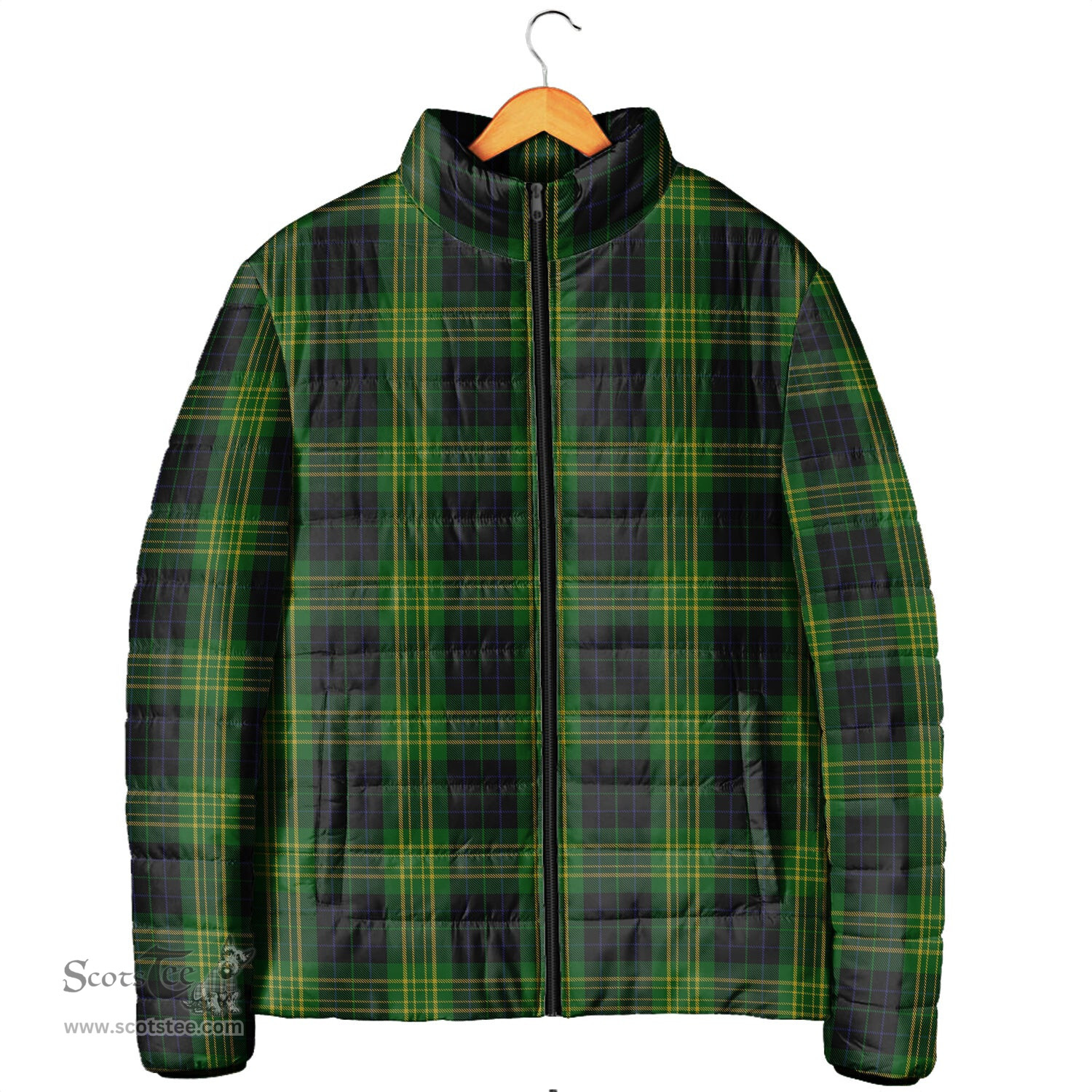 Scottish Fitzpatrick Hunting Clan Tartan Padded Jacket - Tartan Plaid Jacket Scotstee Shop - Tartan Plaid - scotstee.com