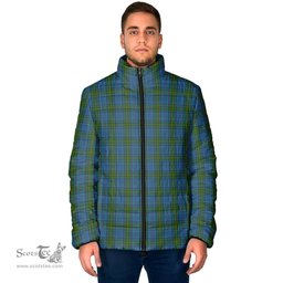 Scottish Donegal County Ireland Clan Tartan Padded Jacket - Tartan Plaid Jacket Scotstee Shop - Tartan Plaid - scotstee.com