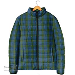 Scottish Donegal County Ireland Clan Tartan Padded Jacket - Tartan Plaid Jacket Scotstee Shop - Tartan Plaid - scotstee.com