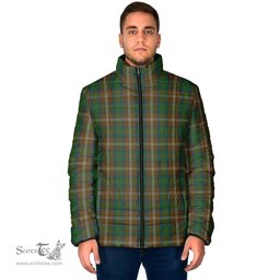 Scottish Chisholm Hunting Clan Tartan Padded Jacket - Tartan Plaid Jacket Scotstee Shop - Tartan Plaid - scotstee.com