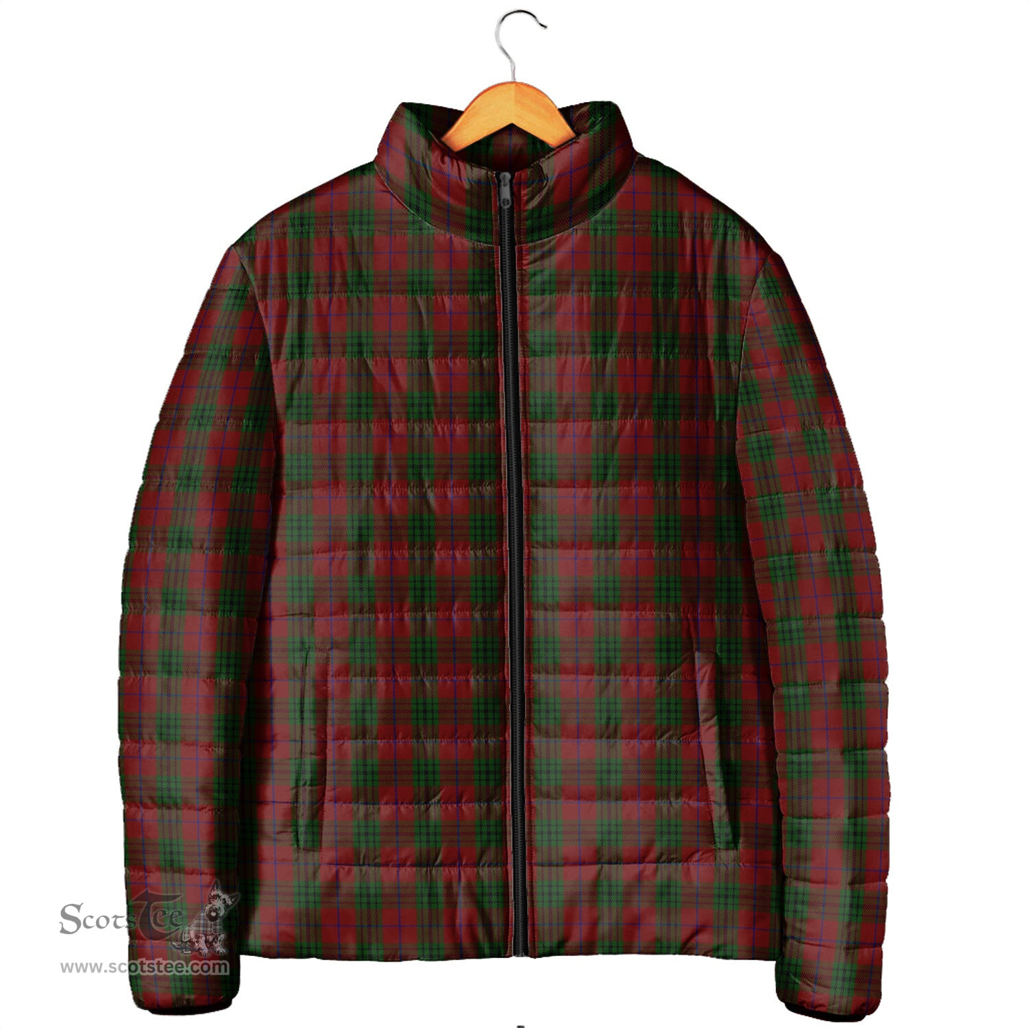 Scottish Denny Hunting Clan Tartan Padded Jacket - Tartan Plaid Jacket Scotstee Shop - Tartan Plaid - scotstee.com