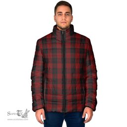Scottish Cameron Black and Red Clan Tartan Padded Jacket - Tartan Plaid Jacket Scotstee Shop - Tartan Plaid - scotstee.com