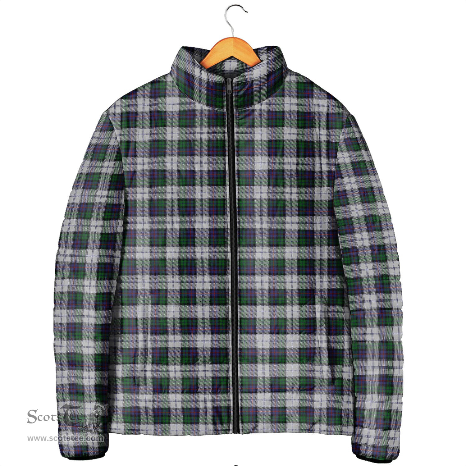 Scottish Campbell of Cawdor Dress Clan Tartan Padded Jacket - Tartan Plaid Jacket Scotstee Shop - Tartan Plaid - scotstee.com