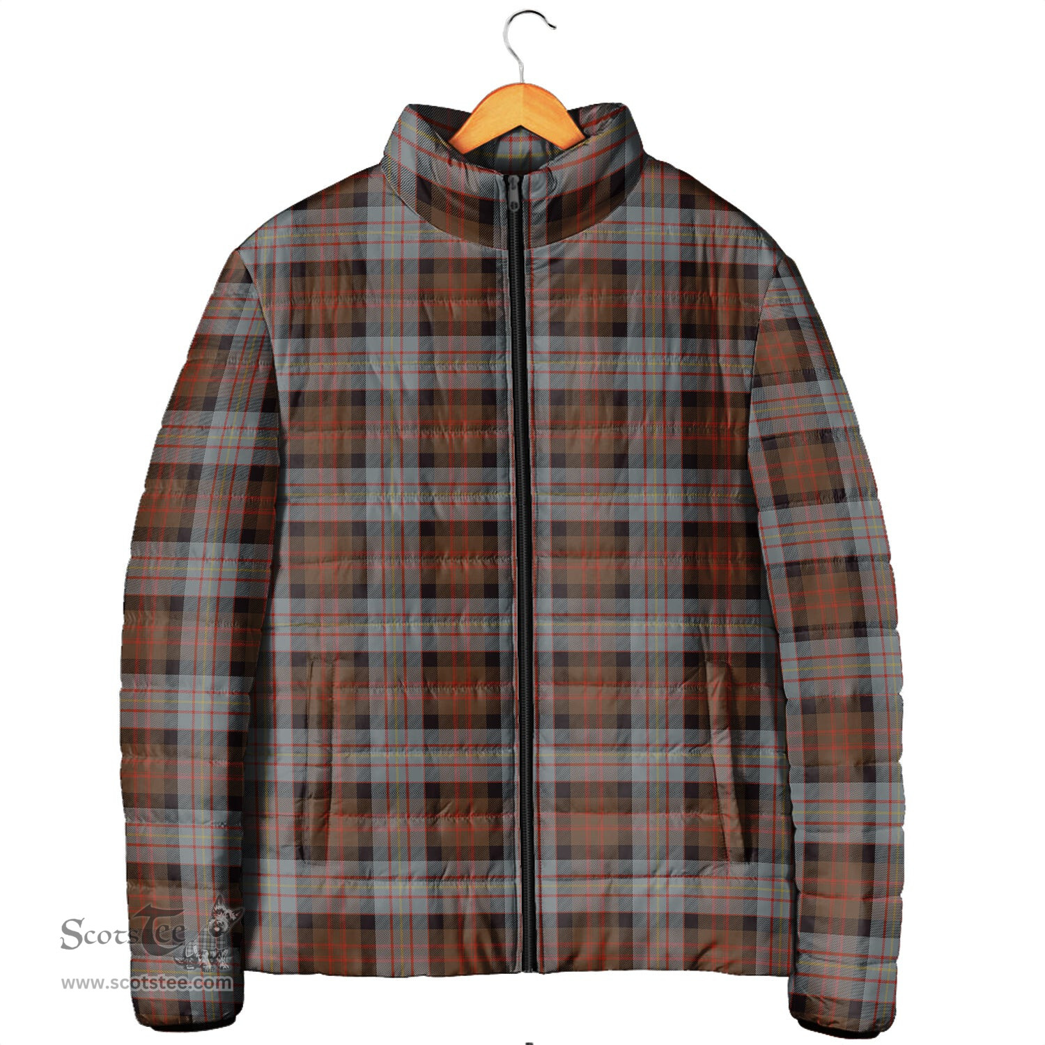 Scottish Cameron of Erracht Weathered Clan Tartan Padded Jacket - Tartan Plaid Jacket Scotstee Shop - Tartan Plaid - scotstee.com