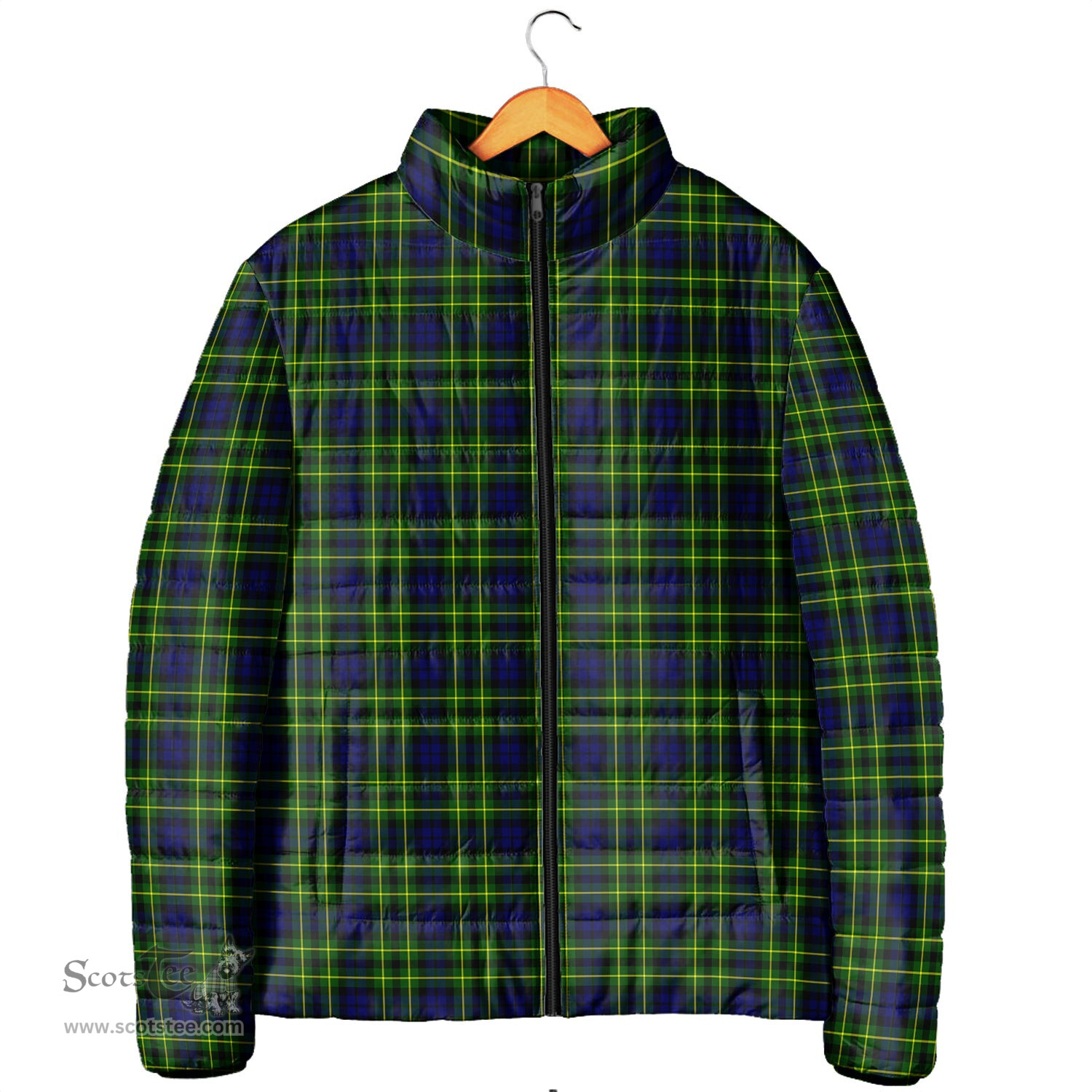Scottish Campbell of Breadalbane Modern Clan Tartan Padded Jacket - Tartan Plaid Jacket Scotstee Shop - Tartan Plaid - scotstee.com
