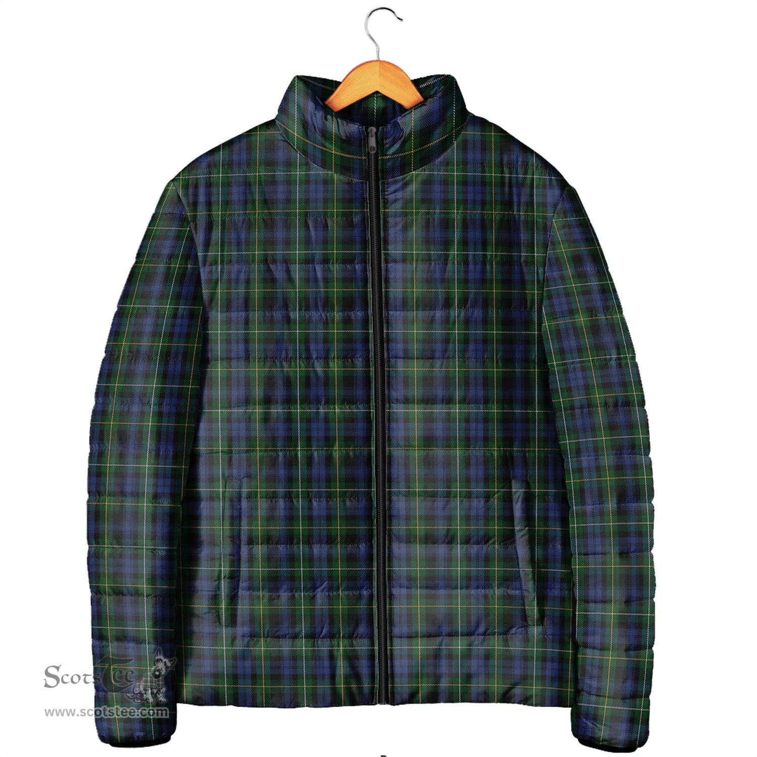 Scottish Campbell of Argyll #01 Clan Tartan Padded Jacket - Tartan Plaid Jacket Scotstee Shop - Tartan Plaid - scotstee.com