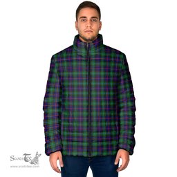 Scottish Campbell of Cawdor Modern Clan Tartan Padded Jacket - Tartan Plaid Jacket Scotstee Shop - Tartan Plaid - scotstee.com