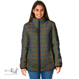 Scottish Dorward Dogwood Clan Tartan Padded Jacket - Tartan Plaid Jacket Scotstee Shop - Tartan Plaid - scotstee.com