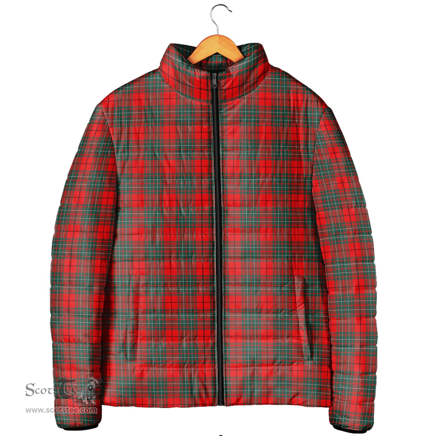 Scottish Cumming Modern Clan Tartan Padded Jacket - Tartan Plaid Jacket Scotstee Shop - Tartan Plaid - scotstee.com