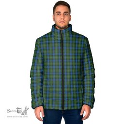 Scottish Ferguson of Atholl Clan Tartan Padded Jacket - Tartan Plaid Jacket Scotstee Shop - Tartan Plaid - scotstee.com