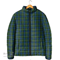 Scottish Ferguson of Atholl Clan Tartan Padded Jacket - Tartan Plaid Jacket Scotstee Shop - Tartan Plaid - scotstee.com