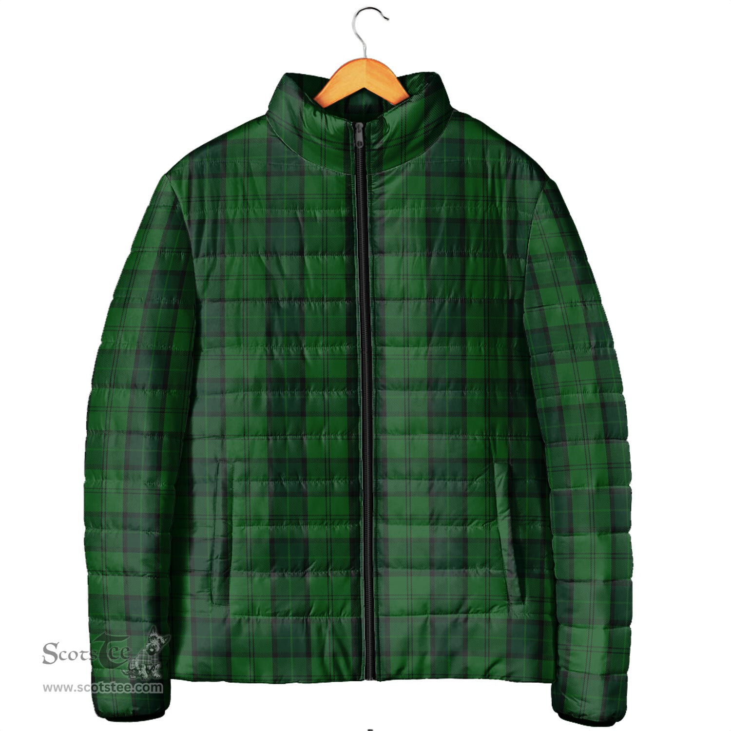 Scottish Dunbar Hunting Clan Tartan Padded Jacket - Tartan Plaid Jacket Scotstee Shop - Tartan Plaid - scotstee.com