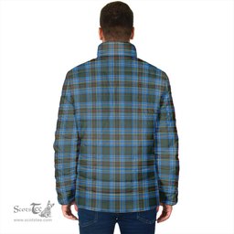 Scottish Cockburn Modern Clan Tartan Padded Jacket - Tartan Plaid Jacket Scotstee Shop - Tartan Plaid - scotstee.com
