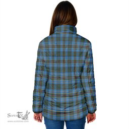 Scottish Cockburn Modern Clan Tartan Padded Jacket - Tartan Plaid Jacket Scotstee Shop - Tartan Plaid - scotstee.com