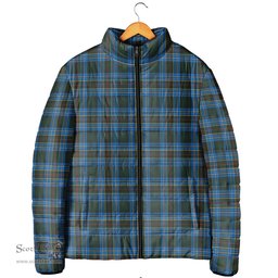 Scottish Cockburn Modern Clan Tartan Padded Jacket - Tartan Plaid Jacket Scotstee Shop - Tartan Plaid - scotstee.com