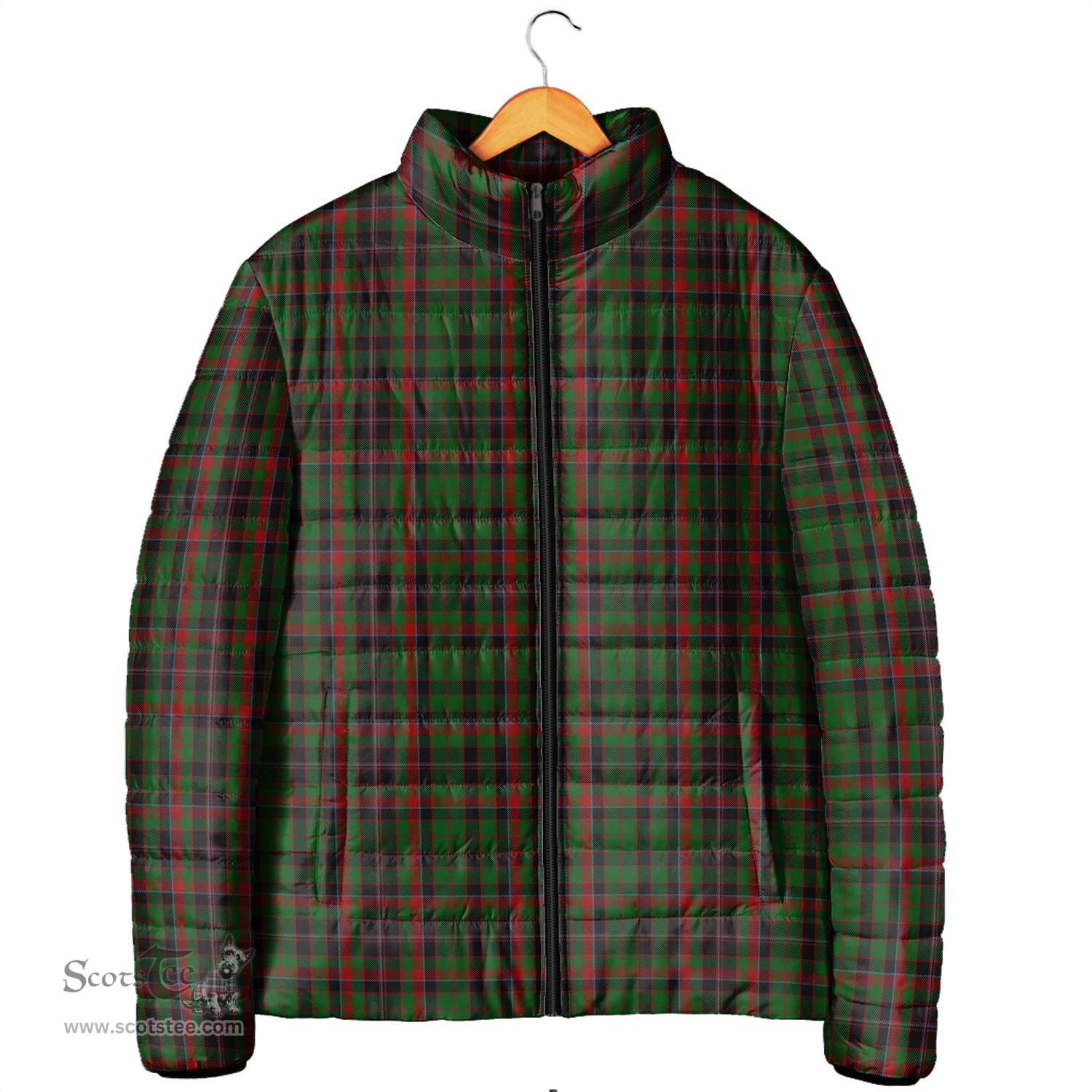 Scottish Cumming Hunting Clan Tartan Padded Jacket - Tartan Plaid Jacket Scotstee Shop - Tartan Plaid - scotstee.com