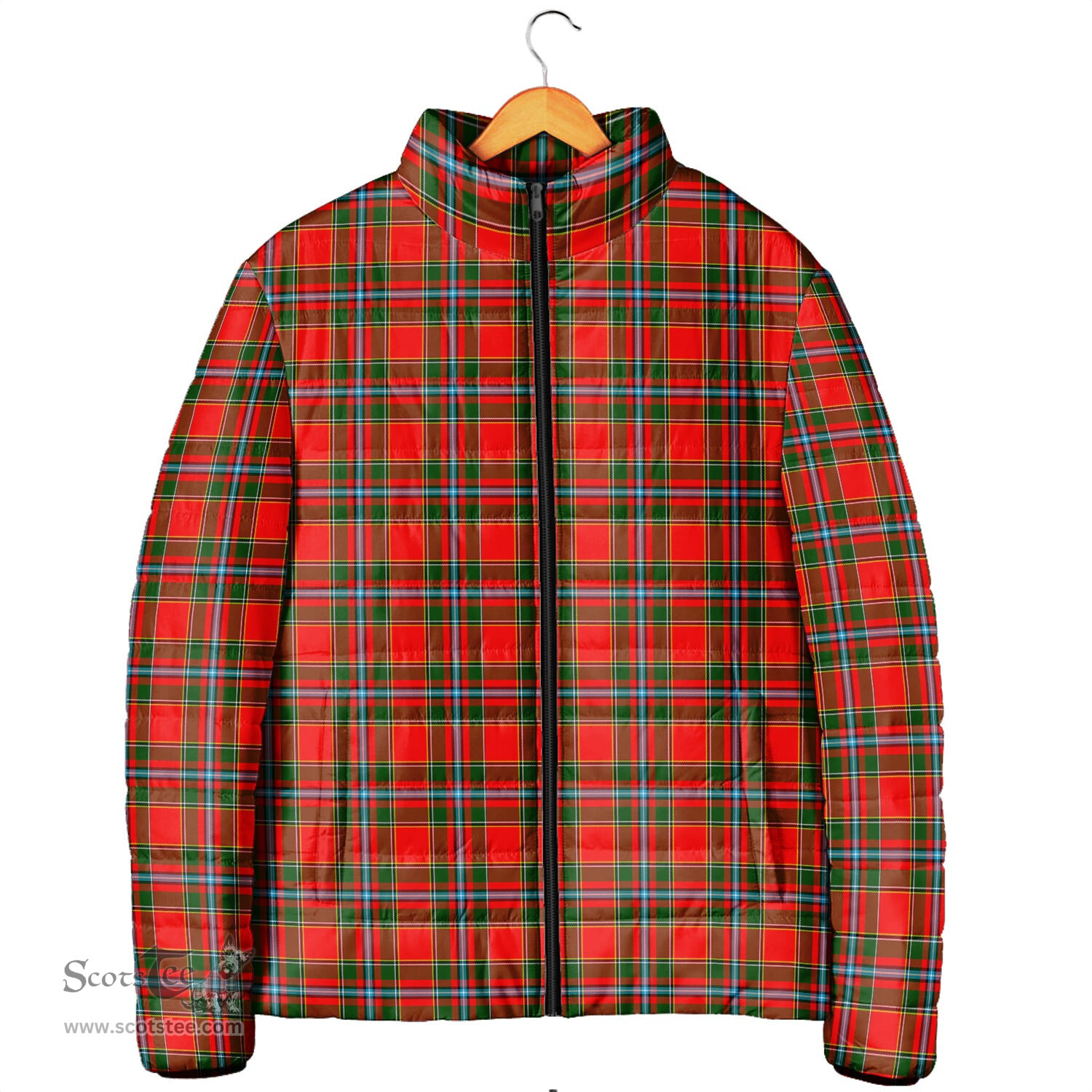 Scottish Drummond of Perth Clan Tartan Padded Jacket - Tartan Plaid Jacket Scotstee Shop - Tartan Plaid - scotstee.com