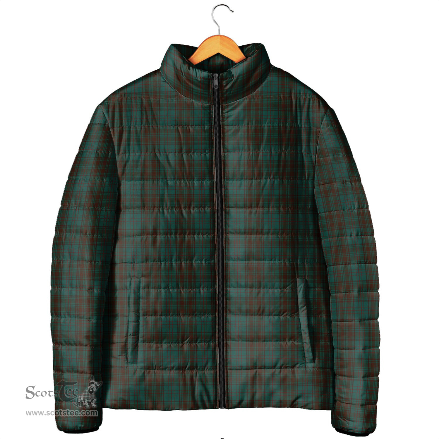 Scottish Dublin County Ireland Clan Tartan Padded Jacket - Tartan Plaid Jacket Scotstee Shop - Tartan Plaid - scotstee.com