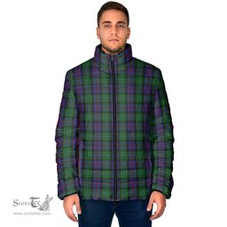 Scottish Campbell of Cawdor Clan Tartan Padded Jacket - Tartan Plaid Jacket Scotstee Shop - Tartan Plaid - scotstee.com