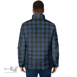 Scottish Clergy Blue Clan Tartan Padded Jacket - Tartan Plaid Jacket Scotstee Shop - Tartan Plaid - scotstee.com