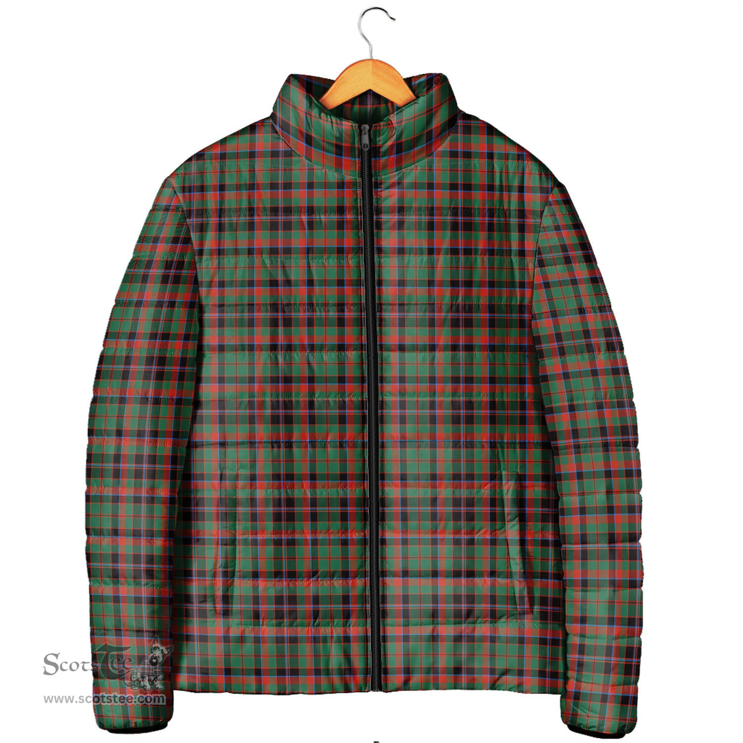 Scottish Cumming Hunting Ancient Clan Tartan Padded Jacket - Tartan Plaid Jacket Scotstee Shop - Tartan Plaid - scotstee.com