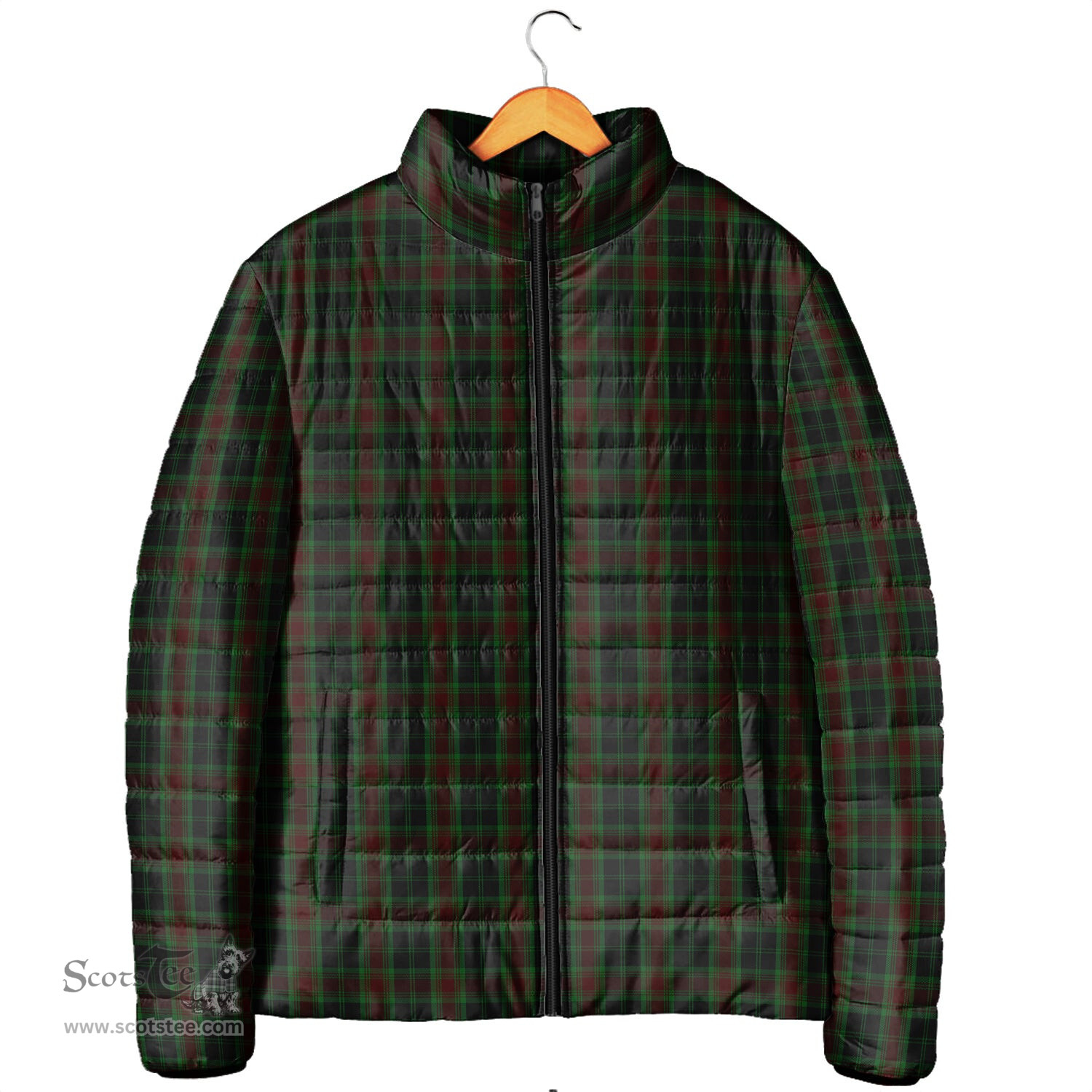 Scottish Carlow County Ireland Clan Tartan Padded Jacket - Tartan Plaid Jacket Scotstee Shop - Tartan Plaid - scotstee.com