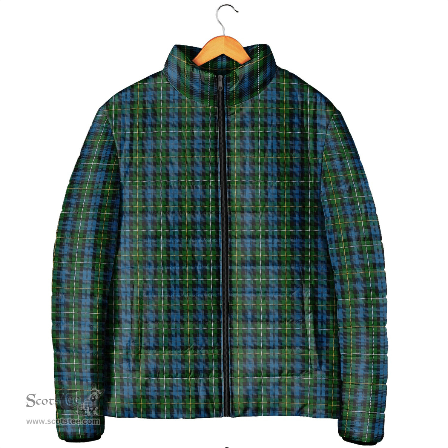 Scottish Campbell of Argyll #02 Clan Tartan Padded Jacket - Tartan Plaid Jacket Scotstee Shop - Tartan Plaid - scotstee.com