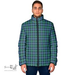 Scottish Campbell of Cawdor Ancient Clan Tartan Padded Jacket - Tartan Plaid Jacket Scotstee Shop - Tartan Plaid - scotstee.com