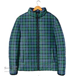 Scottish Campbell of Cawdor Ancient Clan Tartan Padded Jacket - Tartan Plaid Jacket Scotstee Shop - Tartan Plaid - scotstee.com