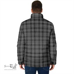 Scottish Clergy Grey Clan Tartan Padded Jacket - Tartan Plaid Jacket Scotstee Shop - Tartan Plaid - scotstee.com