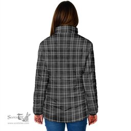 Scottish Clergy Grey Clan Tartan Padded Jacket - Tartan Plaid Jacket Scotstee Shop - Tartan Plaid - scotstee.com