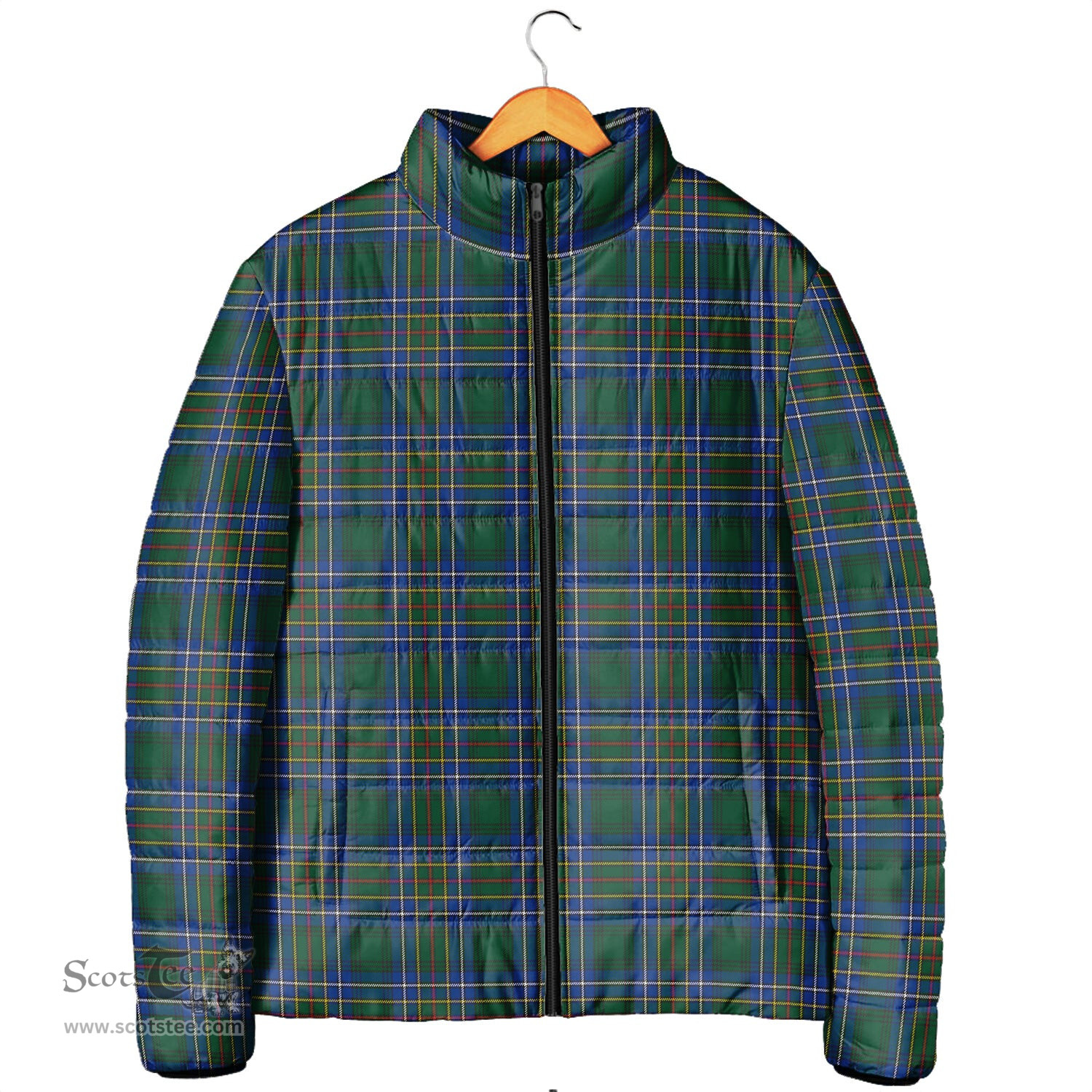 Scottish Cockburn Ancient Clan Tartan Padded Jacket - Tartan Plaid Jacket Scotstee Shop - Tartan Plaid - scotstee.com